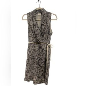 ARITZIA Wilfred 100%silk  black and white dress with pockets size small.